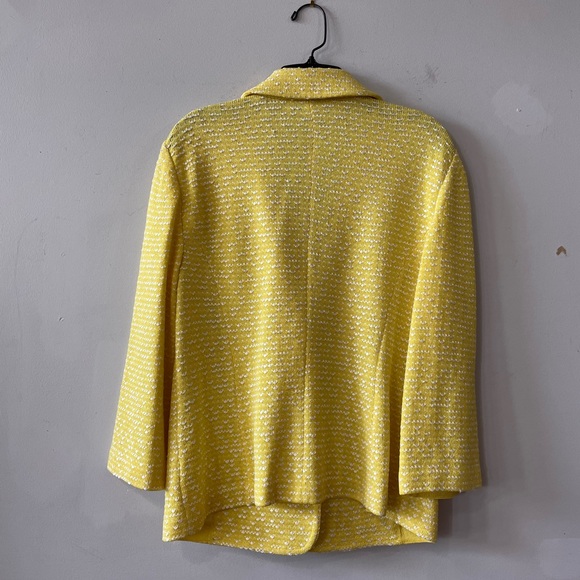 St. John Yellow Tweed Blazer | St. John Collection - Picture 8 of 10